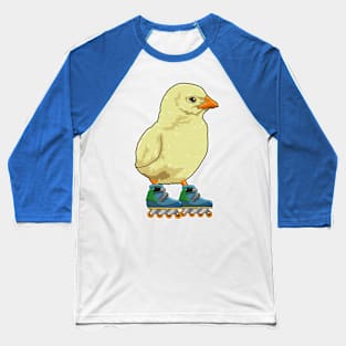 Chick as Inline skater with Inline skates Baseball T-Shirt